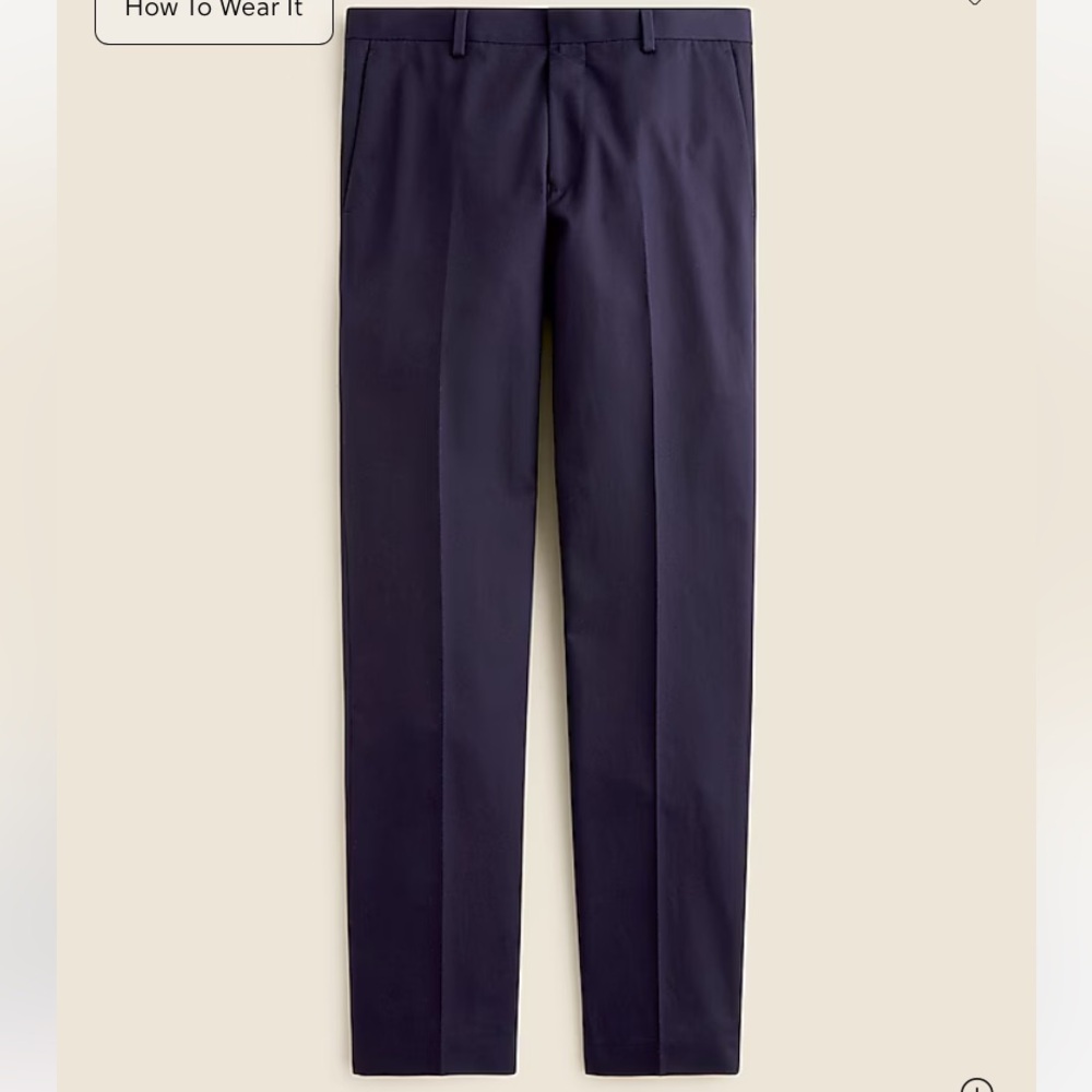 J. Crew Men's Dark Blue Dress Pants